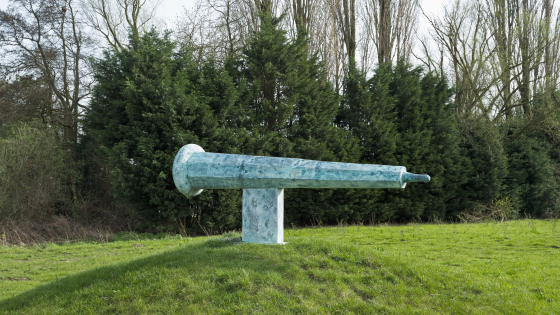 Foto van sculptuur Bazuin op Hoog-Kortrijk