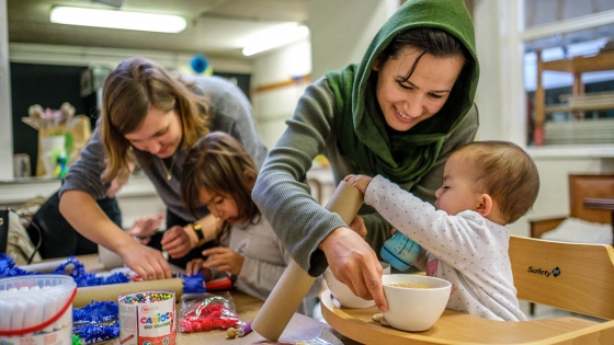 De Kinderpraat vindt plaats op donderdagmorgen.