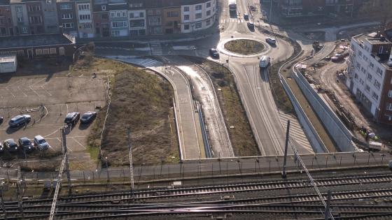 Werken Appeltuin februari 2025 dronebeeld