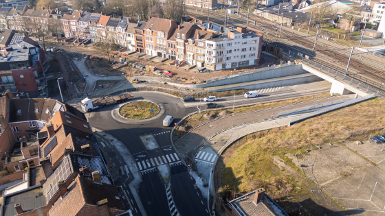 Werken Appeltuin februari 2025 dronebeeld