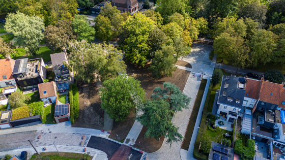 Groene verbinding Deelgebied Astridpark – Weversstraat drone