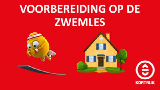 Voorbereiding op de zwemles