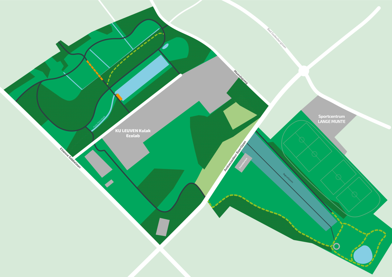 Stadsgroen Vlasakker grondplan