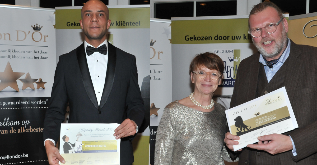 Dirkjan Decock en Cobergher ontvangen prijs op hospitality awards