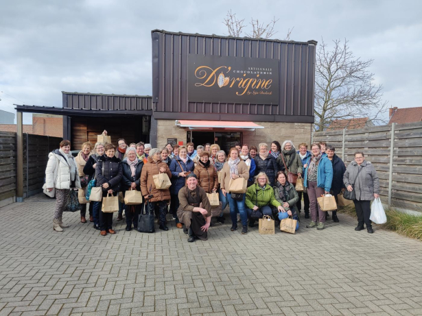 Groep mensen voor Chocolatier D'origine